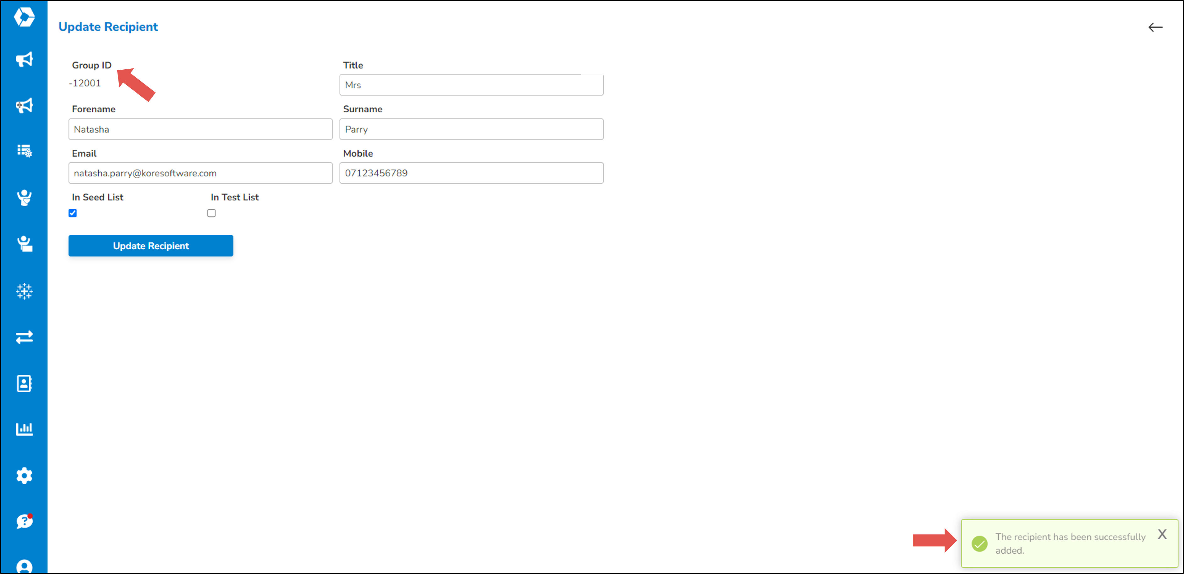 SRM Campaign - Seed List - Add Recipient Success.png