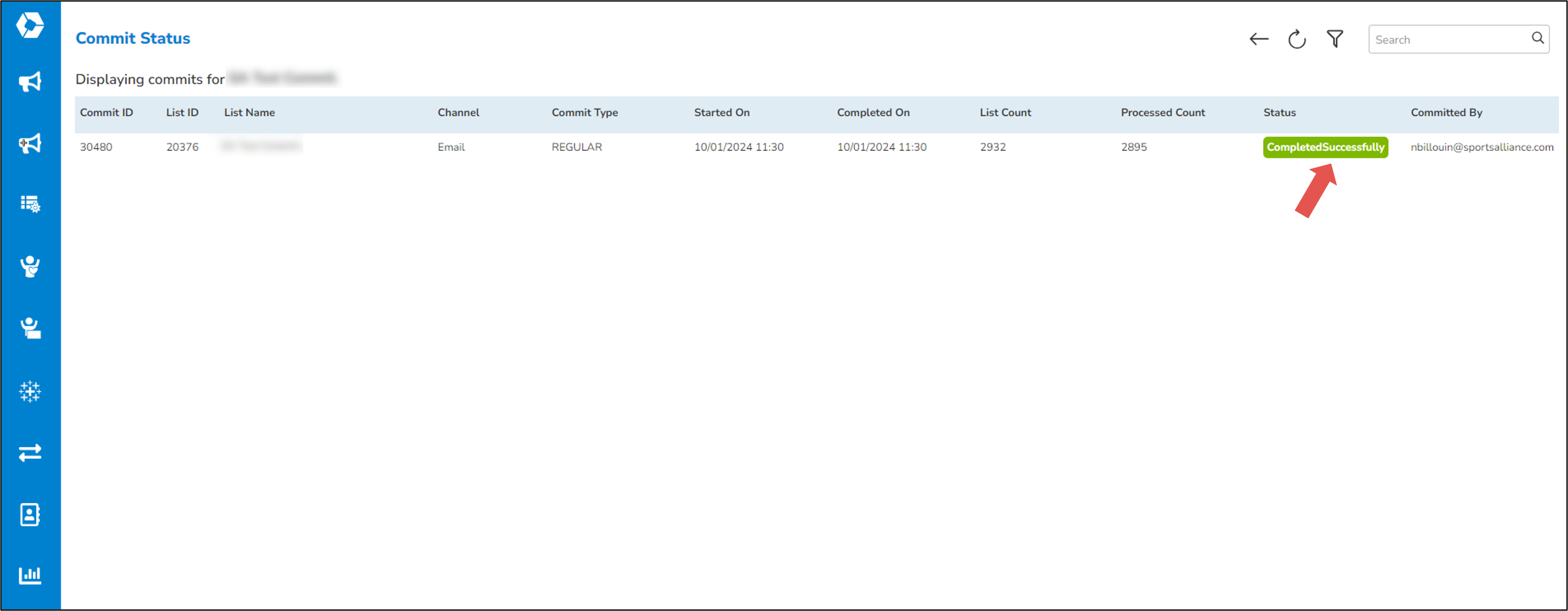 SRM Campaign - Seed List - Commit List Completed Successfully.png
