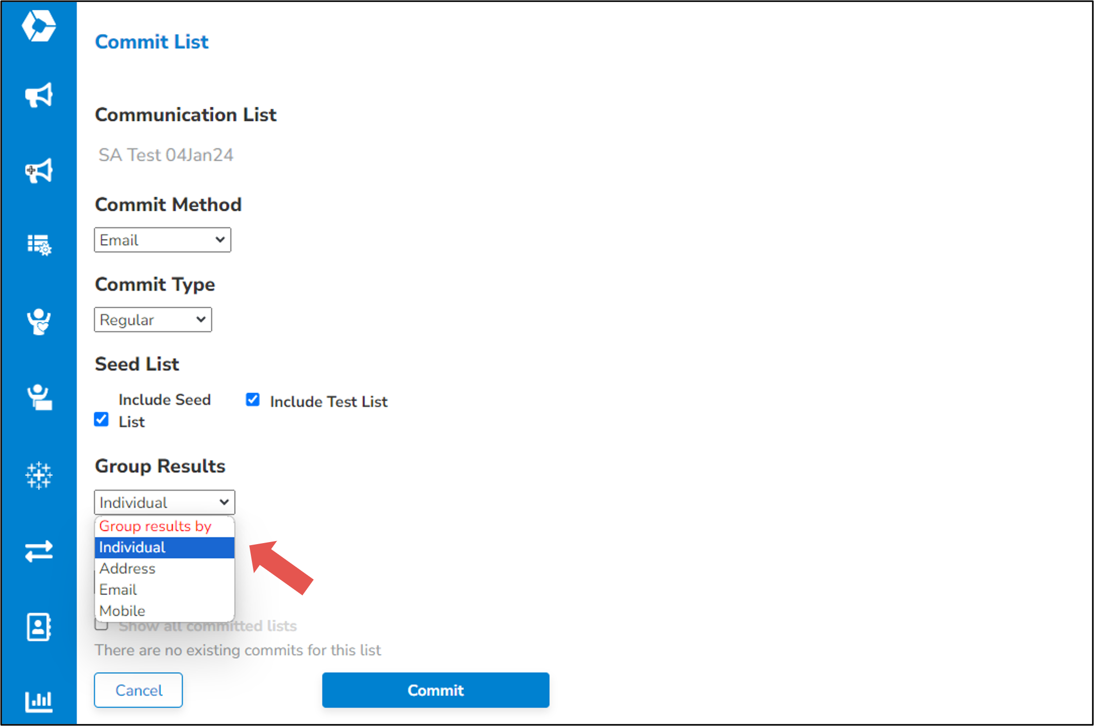 SRM Campaign - Commit to Email - Group By.png