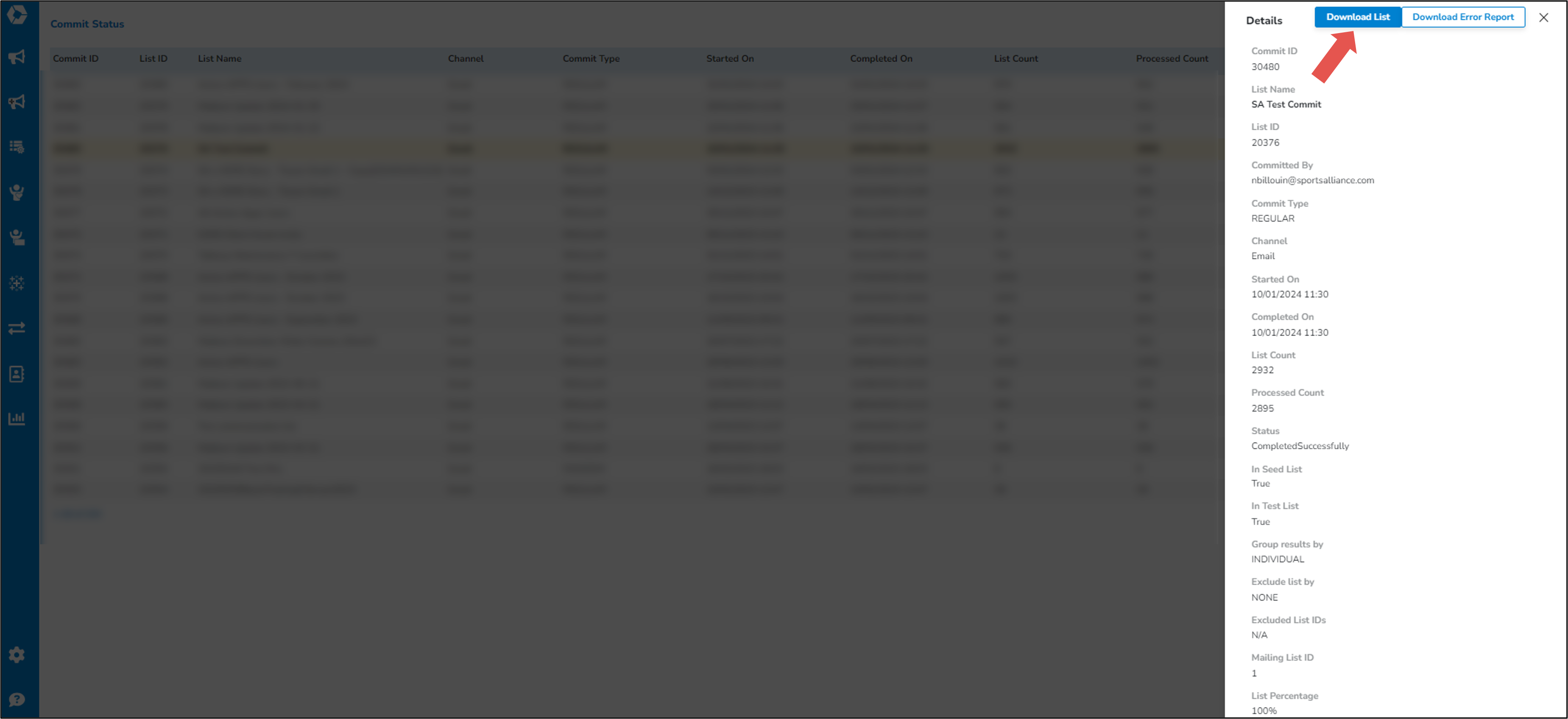 Committed List - Commit Status Download List.png