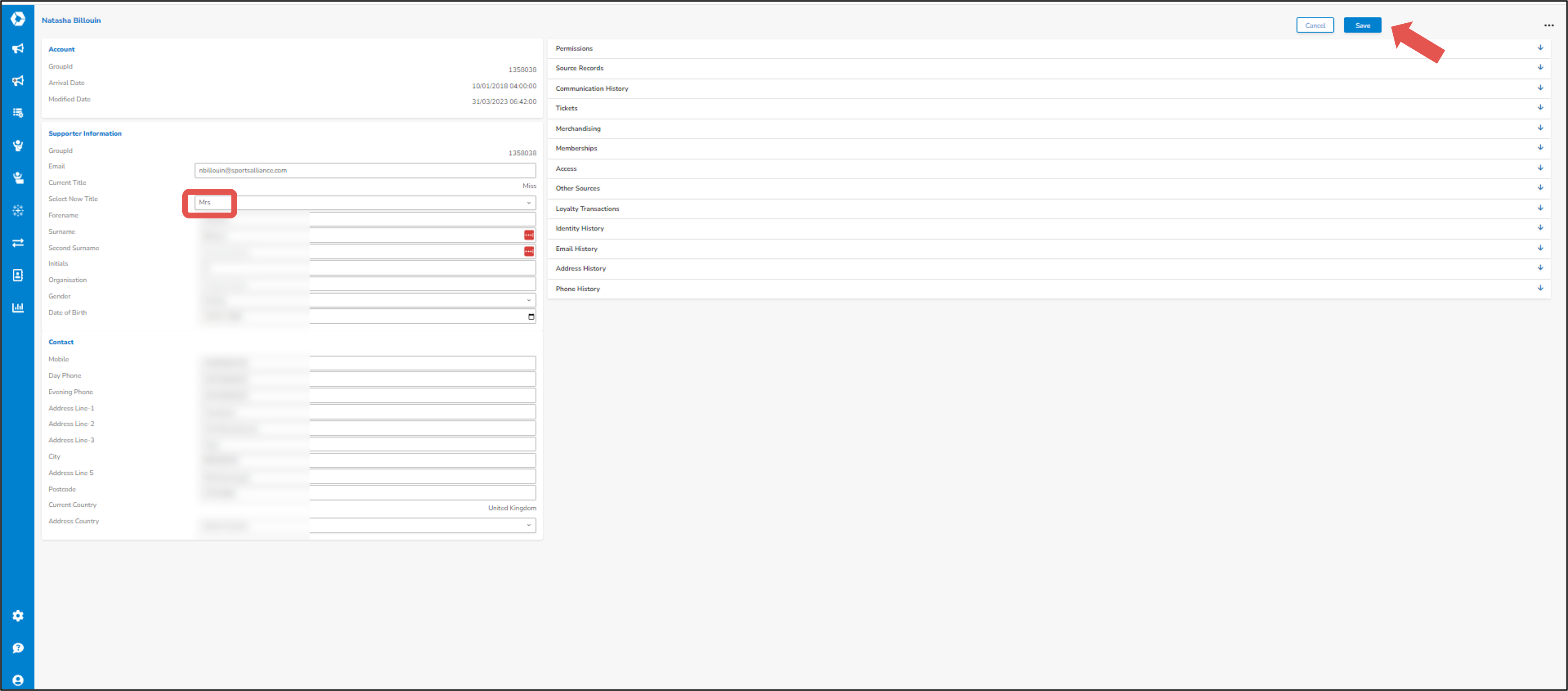 Contact Management - View Contact Details Update Record.png