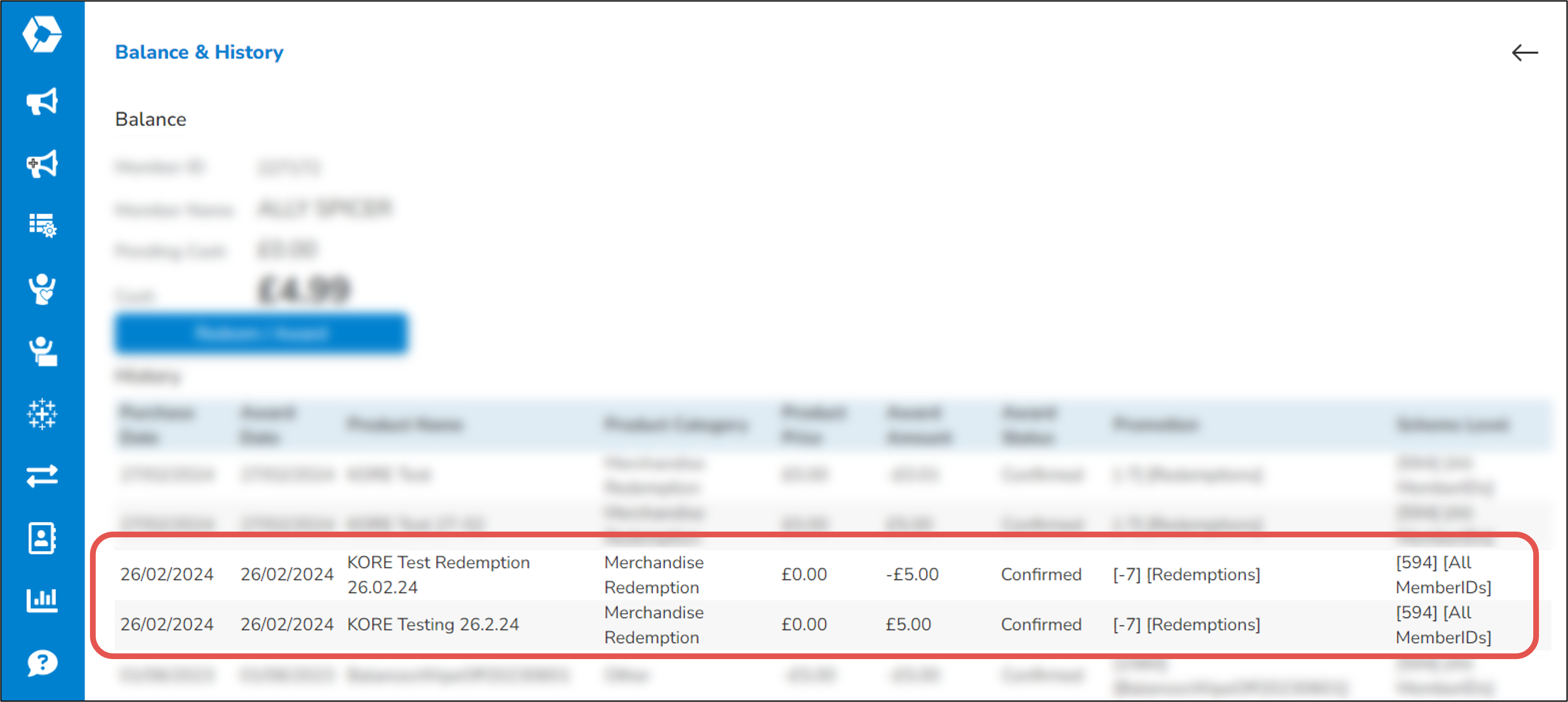 SRM Loyalty - Transaction History next day.png